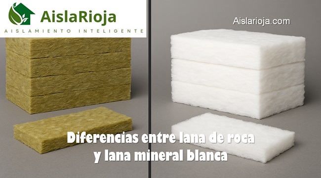 Diferencias entre lana de roca y lana mineral blanca