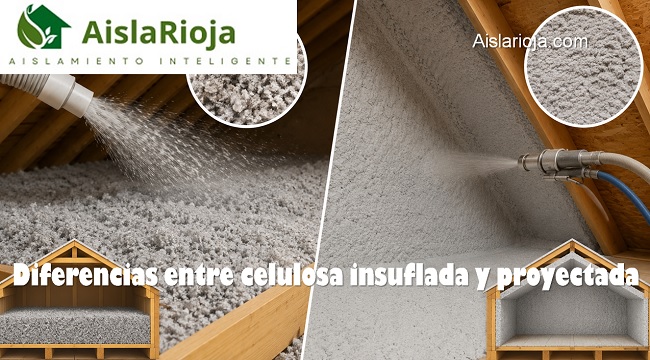 diferencias entre celulosa insuflada y proyectada