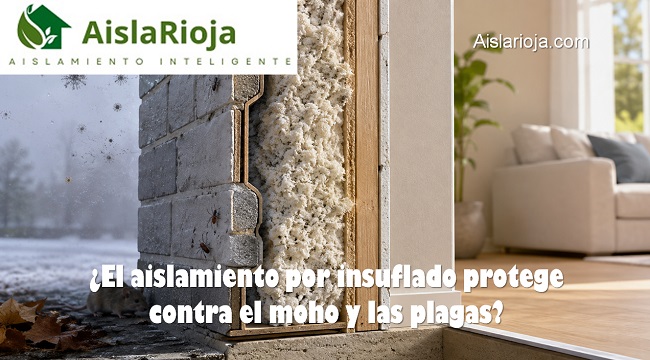 El aislamiento insuflado protege contra el moho y las plagas